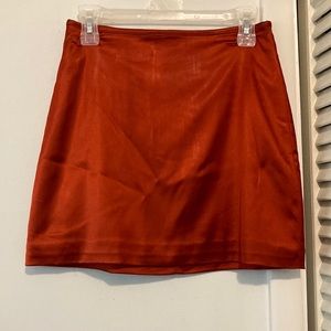 Revel red a-line skirt